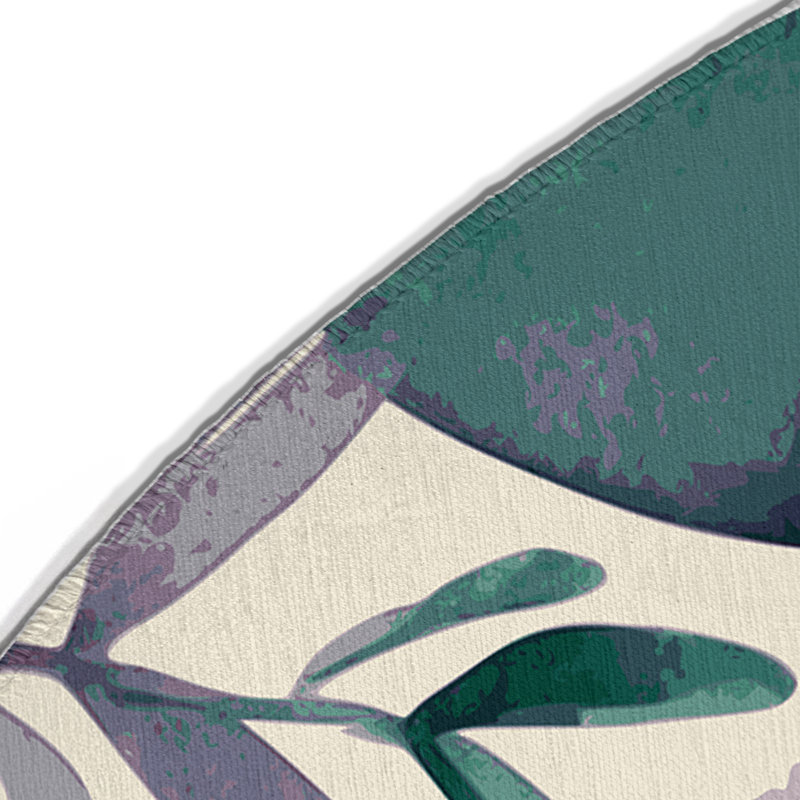 Veiled Canopy Indoor And Outdoor Area Rug, Round 5'