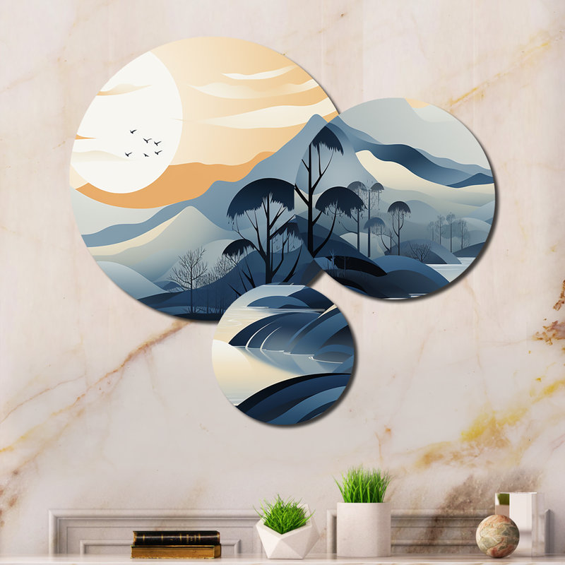 Abstract Wall Decor on Metal