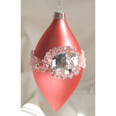 6'' Handmade Glass Holiday Shaped Ornament