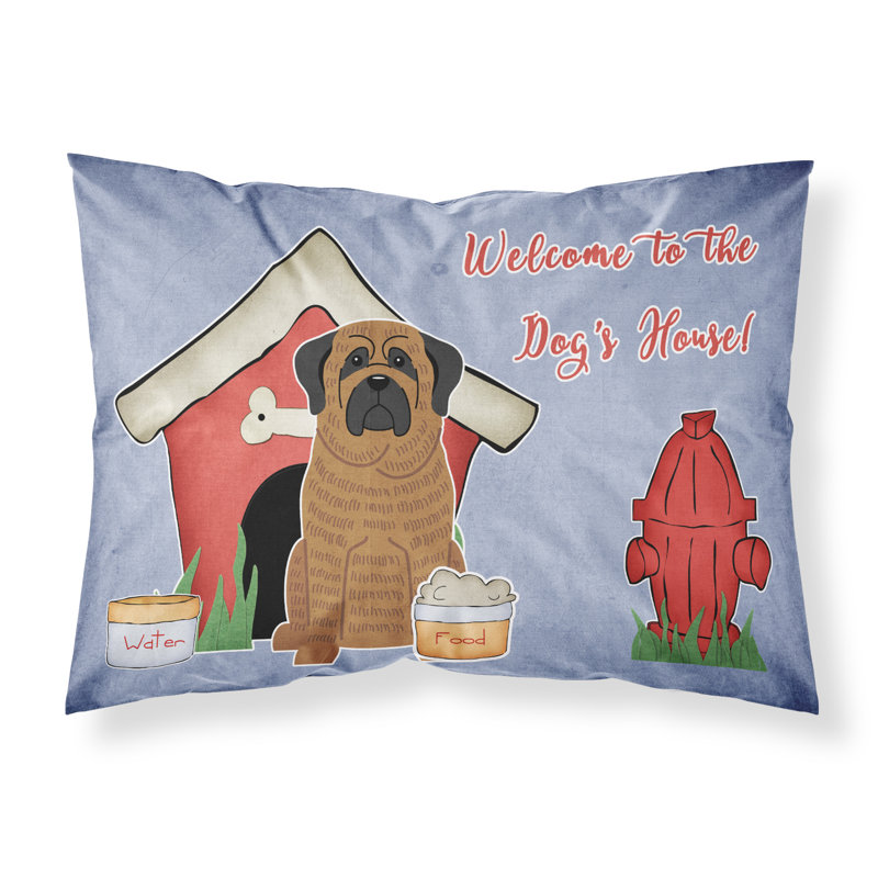 Taie d’oreiller chien house, Mastiff bringé