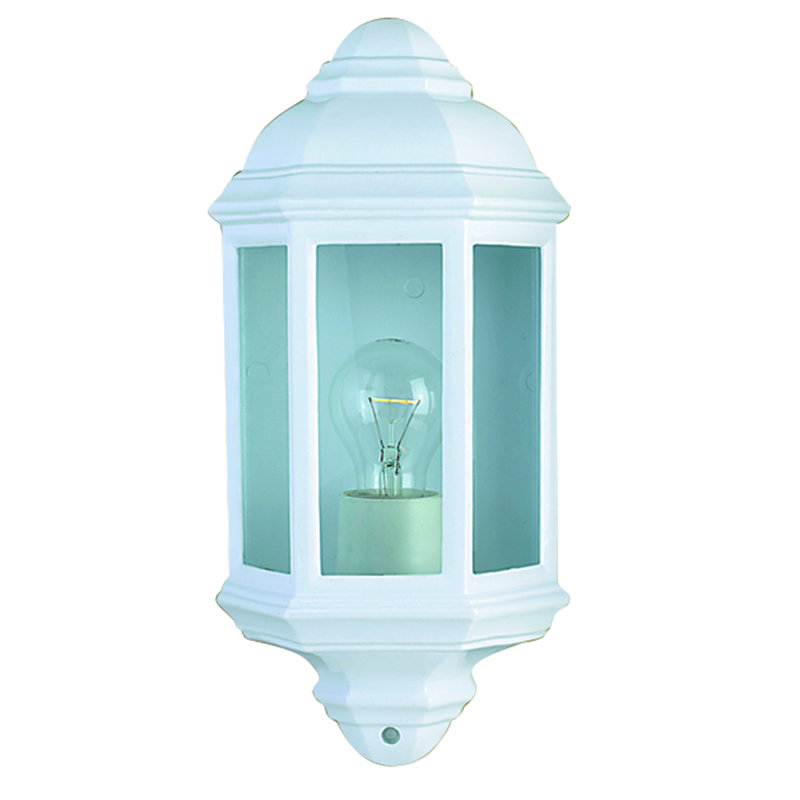 Casady Outdoor Wall Lantern, White