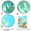 «Green and Orange Topical Palms», art mural tropical côtier-262885229-229597904