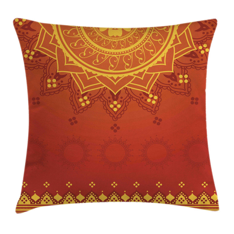 Housse de coussin saree indien traditionnel Leaf, 18 po x 18 po
