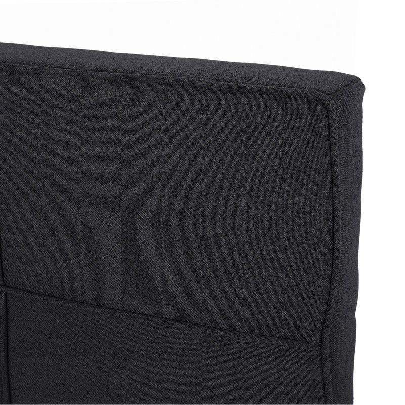 King Size Headboard, Linen Upholstered Headboards with Metal Leg, Square Stitched Design, Adjustable Height Cal King Headboard in Bedroom