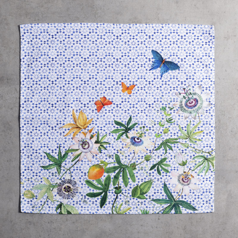 100% Cotton Floral Square Napkin