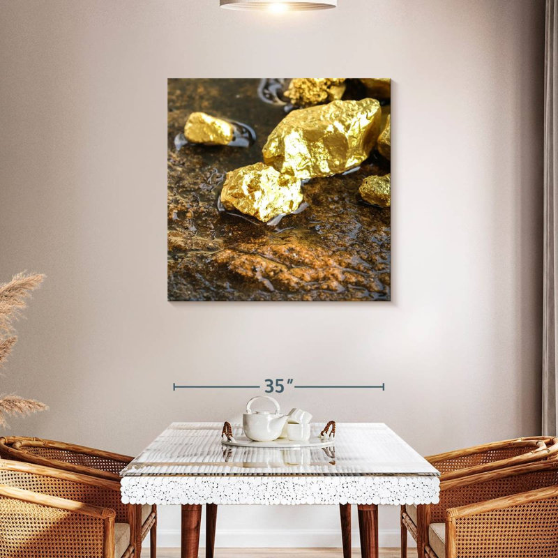 Alvord Gold Chunks, 36" H x 36" W