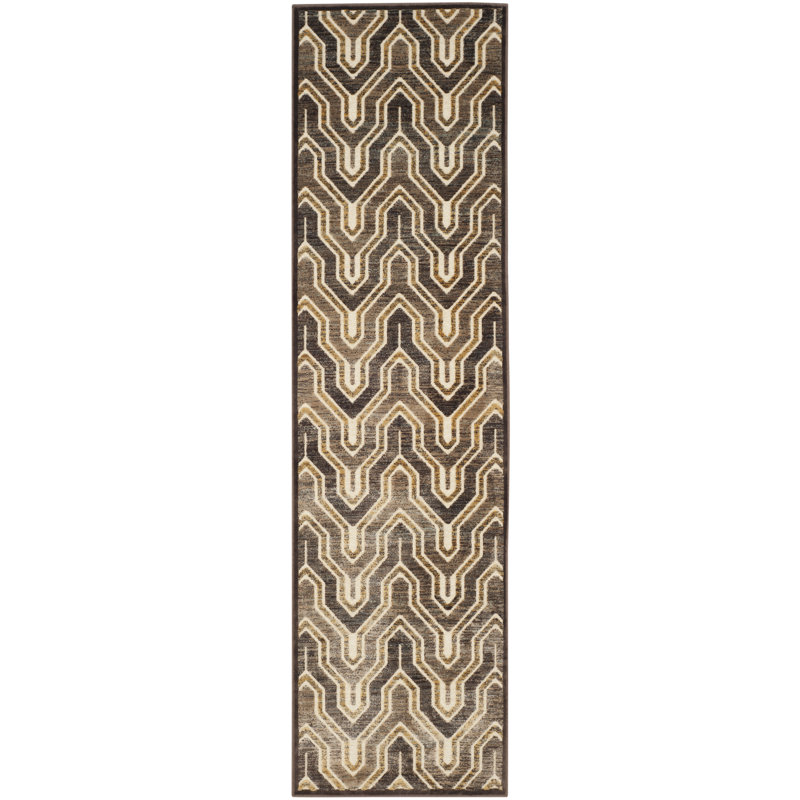 Addyson Performance Geometric Rug, Runner 2'2" x 8'