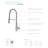 Laguna Brass Pull Down Kitchen Faucet-42725753