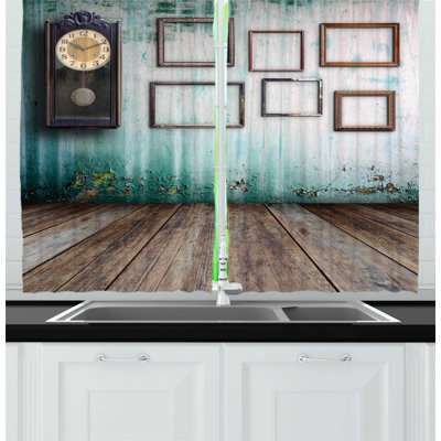 No Theme Pointed Kitchen Curtain