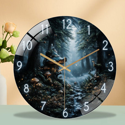 Horloge murale en verre 12 po