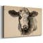 Toile tendue I-Gallery Charcoal Cow-1533464703