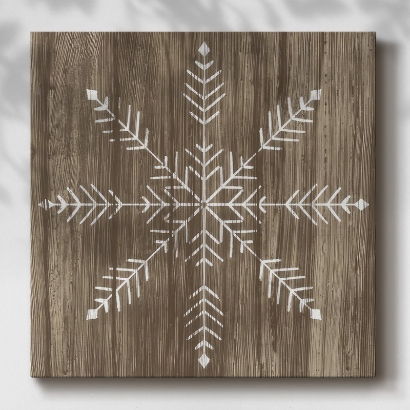 Impression sur toile Barnwood Wonderland IV, H 16 po x l 16 po x P 1,5 po