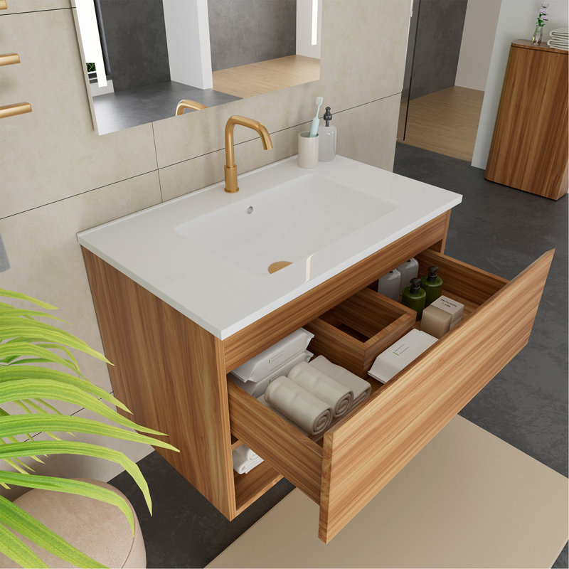 Meuble-lavabo de 30 pouces, KD-PACKING- (meuble-lavabo seulement, sans lavabo)