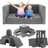 Non-Toxic Kids Modular Play Couch, 12-Piece Convertible Foam Sofa with Removable Covers, Safe Playroom Floor Cushion for Toddlers and Children-1428880554-1428880549