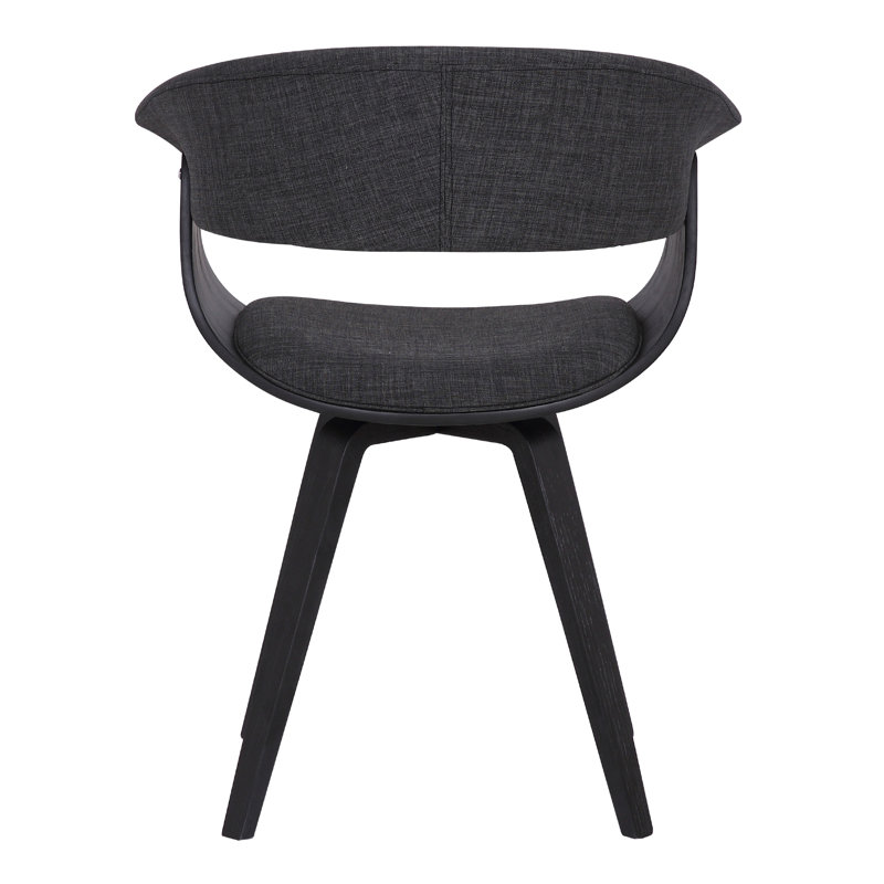 Chaise rembourrée Summer , Gris anthracite, 2, Noir
