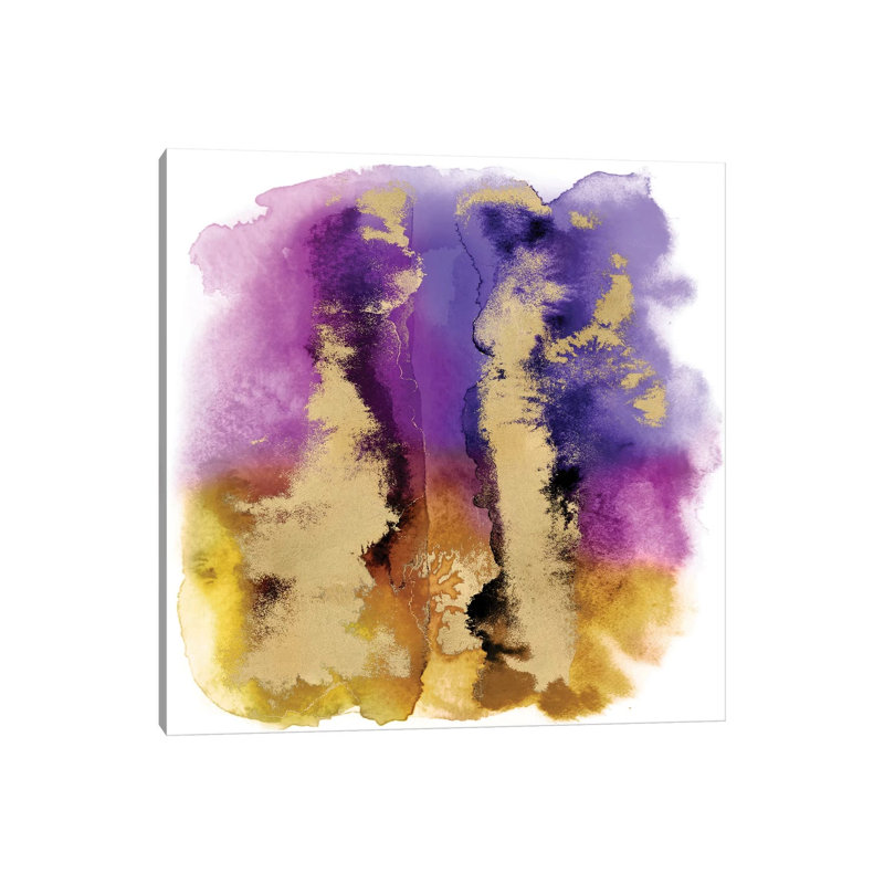 Magical Mist With Gold I by Bella Riley - Wrapped Canvas Painting, 45.72 cm H x 45.72 cm W