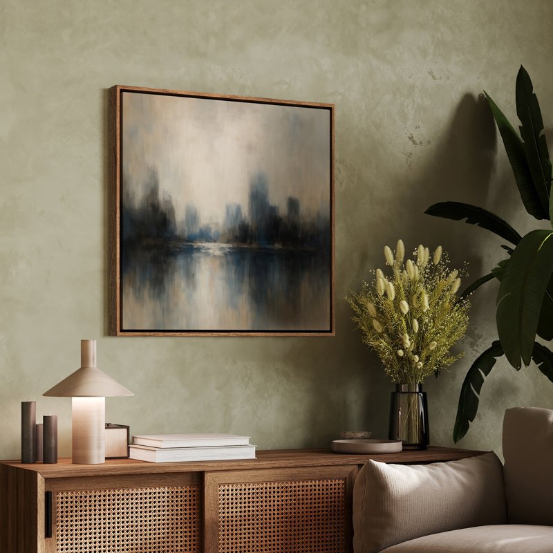 Art mural encadré, rétro, antique, classique pour chambre à coucher, H 24 po x l 24 po, Naturel