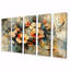 Couronne de perles, symphonie I - art mural couronne - ensemble d'art mural traditionnel 5 pièces-1342864253