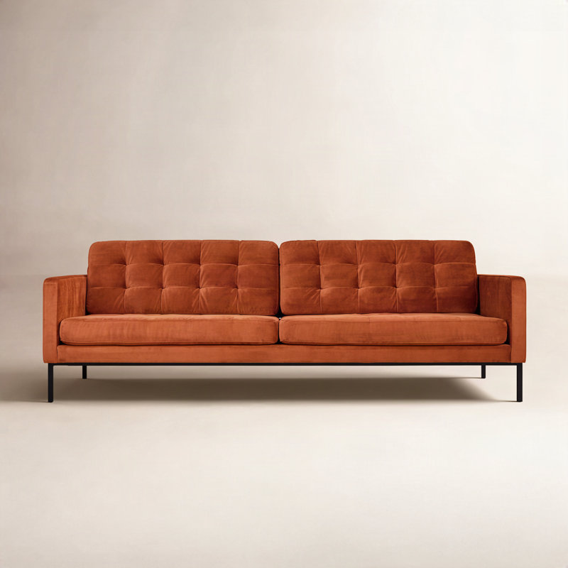 Towne Sofa, Velvet Russet Velvet