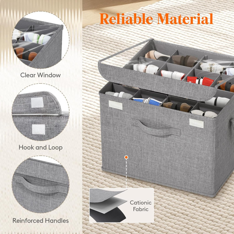 16 Pair Shoe Storage Box