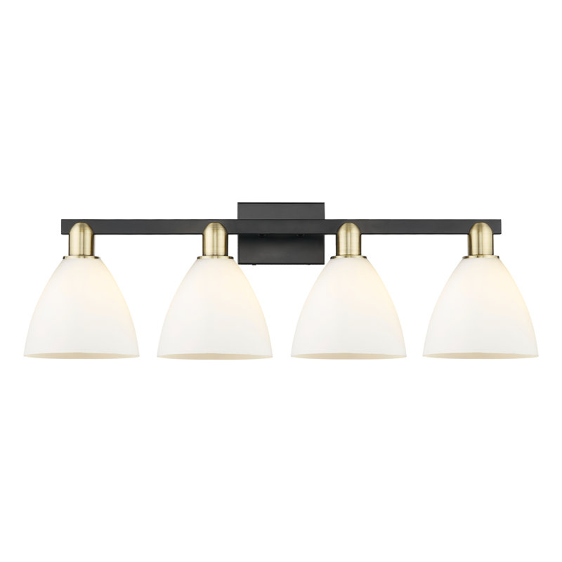 Arcadia - Herve - 4 Light Bath Vanity Light, Black Antique Brass