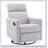 Modern Upholstered Rocker Nursery Chair Plush Seating Glider Swivel Recliner Chair-831219656