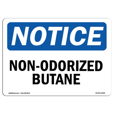 Non-Odorized Butane Sign