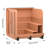 Outdoor Square Sauna Kit In Patchwork Red Cedar, Traditional Steam Sauna With Waterproof Tile & Accessories