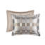Édredon pour grand lit de 8 pièces en taupe, géométrique multicolore, damier classique, ensemble de literie de luxe, trop rembourré pour un confort maximal et une chaleur accrue-120241987