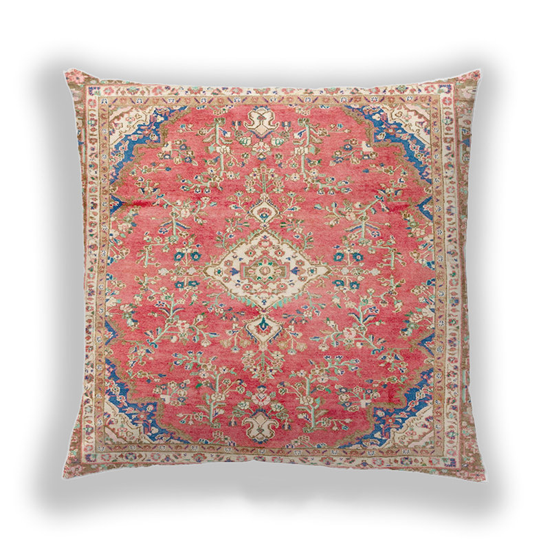 Abstract Reversible Throw Pillow, Microsuede