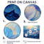 Blue Peony Petals In Harmony IV - Pivoines, impressions sur toile-902672471-902672809-902672812