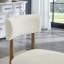 Chaises d'appoint rembourrées en tissu Sherpa