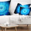 Coussin lombaire floral à fleurs fractales