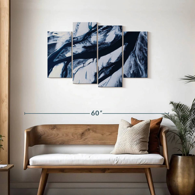 Meandering Icelandic River, 27" H x 43" W