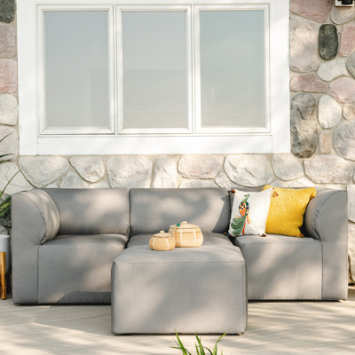 Big Joe Patio 4 Piece Outdoor Sectional by Big Joe