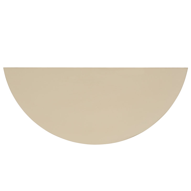 Console Orvis Demilune, Blanc patiné