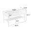 Banc de rangement en tissu