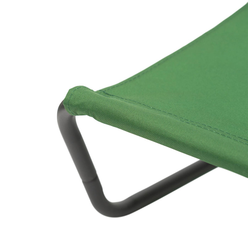 100cm Long Single Chaise, Green