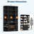 75" Tall 6-Tier Wooden Bookshelf with Storage Cabinet and Doors - Wide Organizer-1764734458