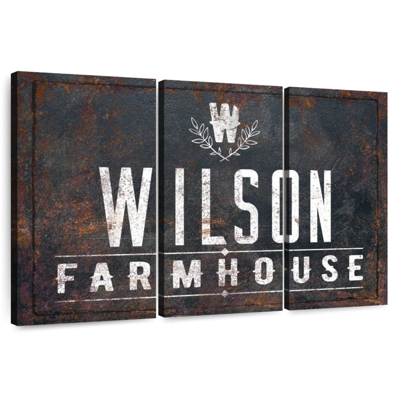 Plaque murale Wilson Farmhouse, H 32 po x l 50 po