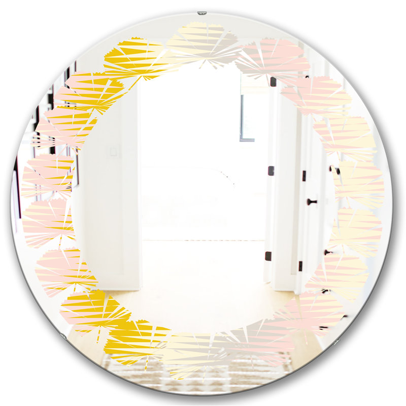 Miroir mural Leaves, H 24 po x l 24 po