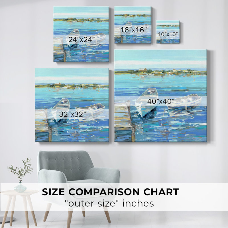Serenity Row I sur toile, H 8 po x l 8 po x P 1,5 po