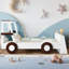 Lit voiture simple avec tablettes de rangement-1655679576