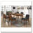 Carson Carrington Natural Walnut Extension Leaf Dining Table