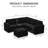 Aubade L-Shaped Modular Storage Sofa Set-685544387