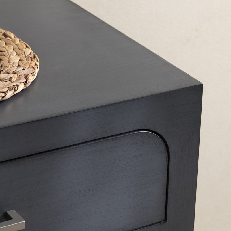 Warm Blue 3-Drawer Accent Chest