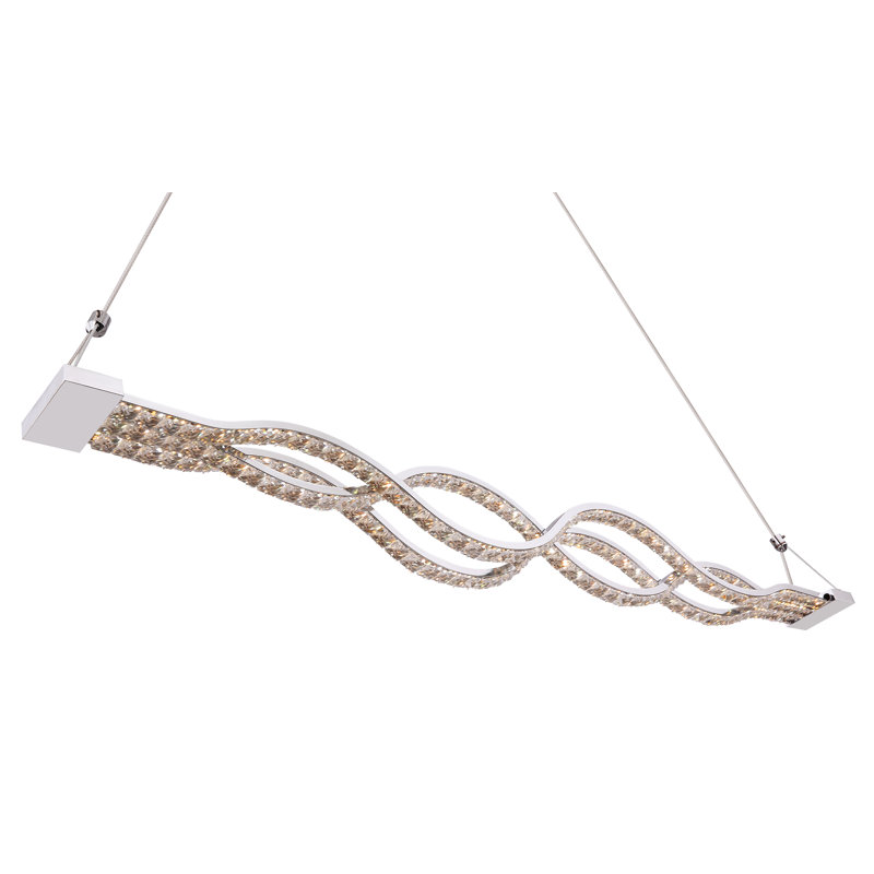 Lydia 1 - Light Chrome LED Geometric Pendant