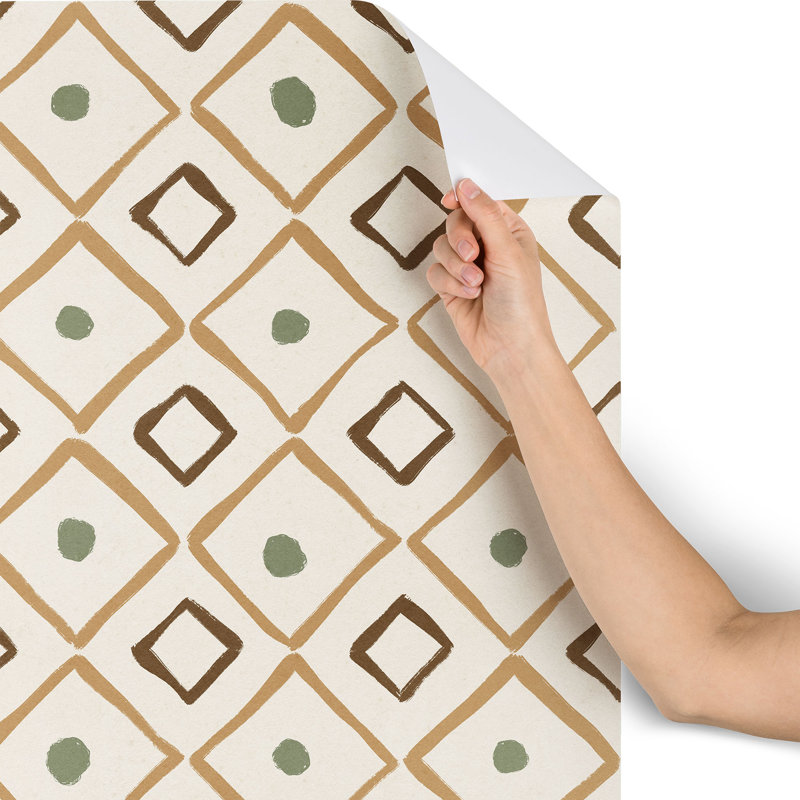 Latorria Geometric Tile, 4' L x 24" W