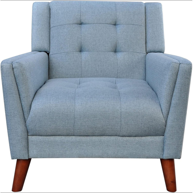 Fauteuil Mid-Century, Blue