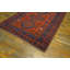 Bold Red and Blue Antique Tribal Primitive Caucasian Kazak Area Rug